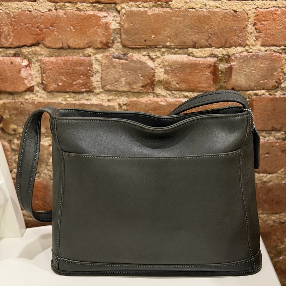 Vintage Coack Bleecker 9310 Should Bag Gray